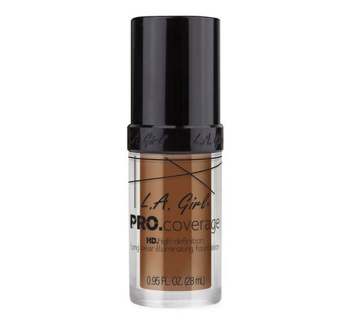 LA Girl - Pro Coverage HD Illuminating Foundation -Coffee