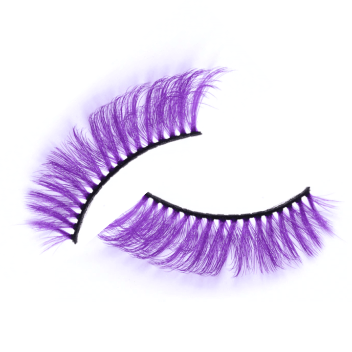Costume Lashes - Purple - Halloween - LASHES
